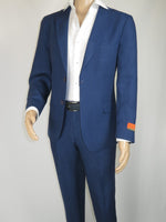 Men's ENZO Linen Spring Summer Suit Light Weight Breathable E58302-2 Navy Blue