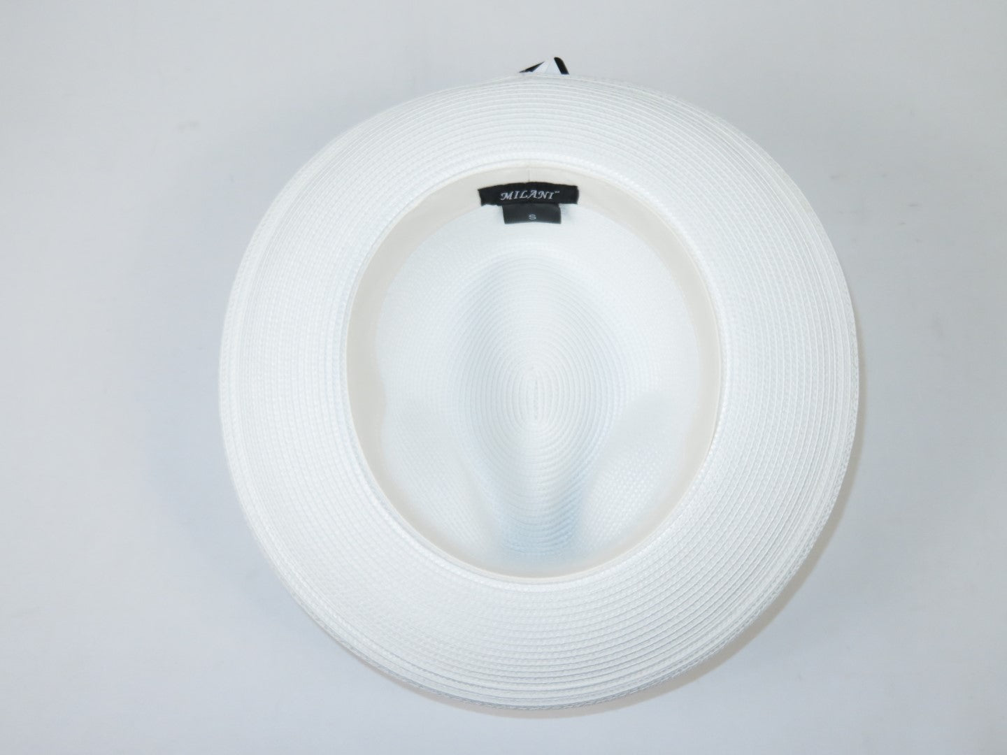 Men's Milani Straw Braided Fedora Hat Soft Crushable FDS-002 Solid White