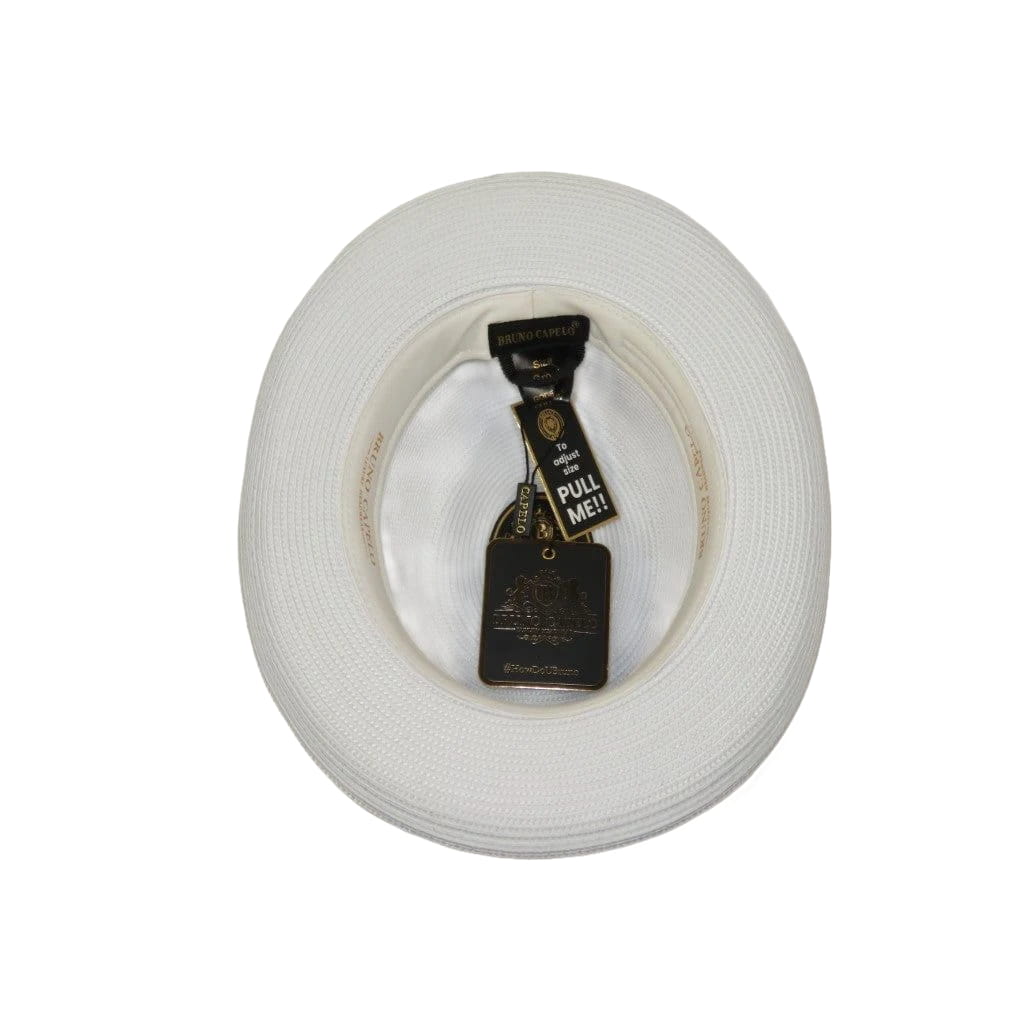 Men Bruno Capelo Summer Spring Soft Straw Style Hat Godfather GF201 White