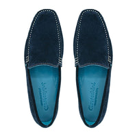 Giovacchini By Belvedere Italian Shoes Diego Suede Slip On Blue - J.Valintin Men's Wear Legend - Diego Blue - 9