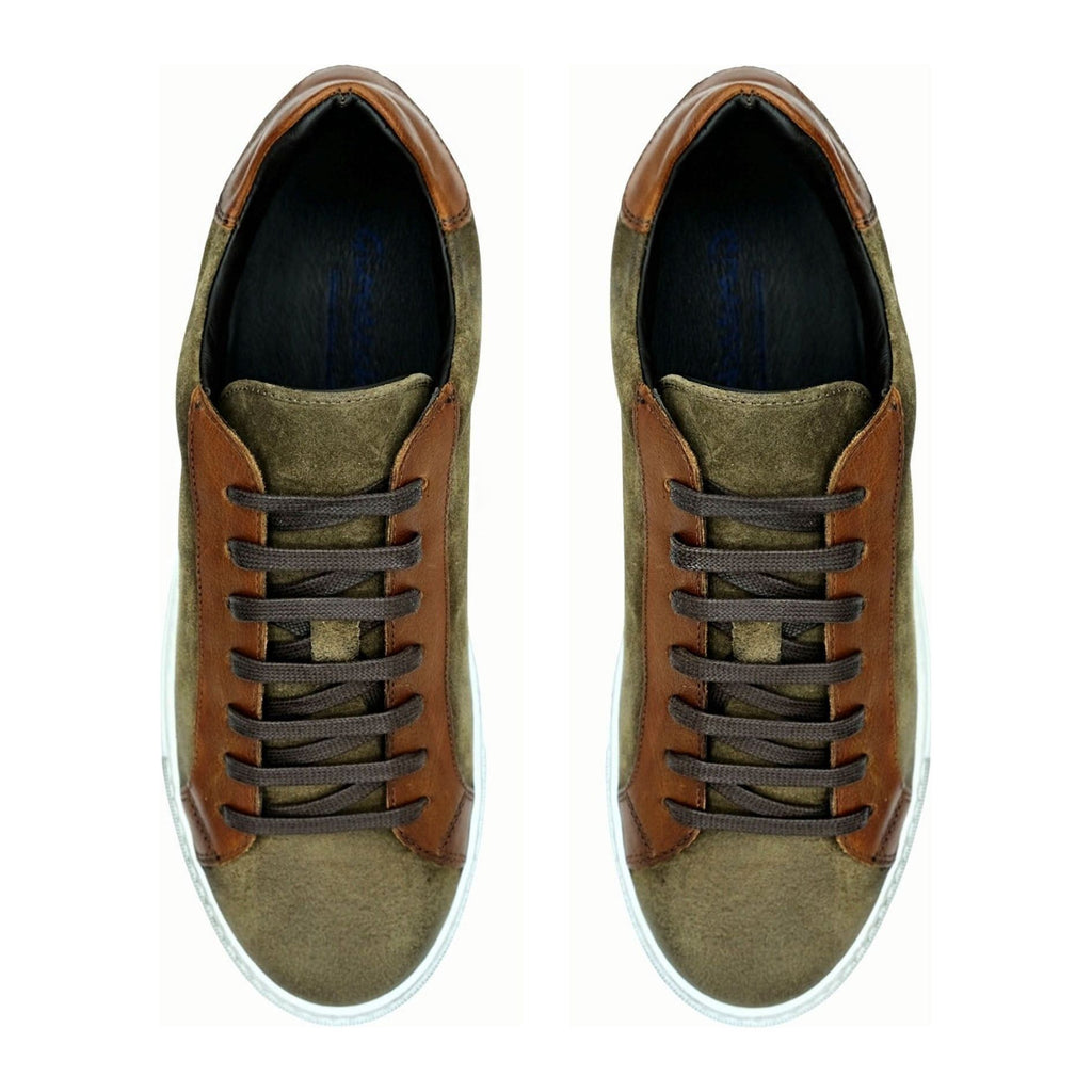 Giovacchini by Belvedere Sneakers Made In Italy Suede Rino Antique Cognac - J.Valintin Men's Wear Legend - Rino Cognac - 10