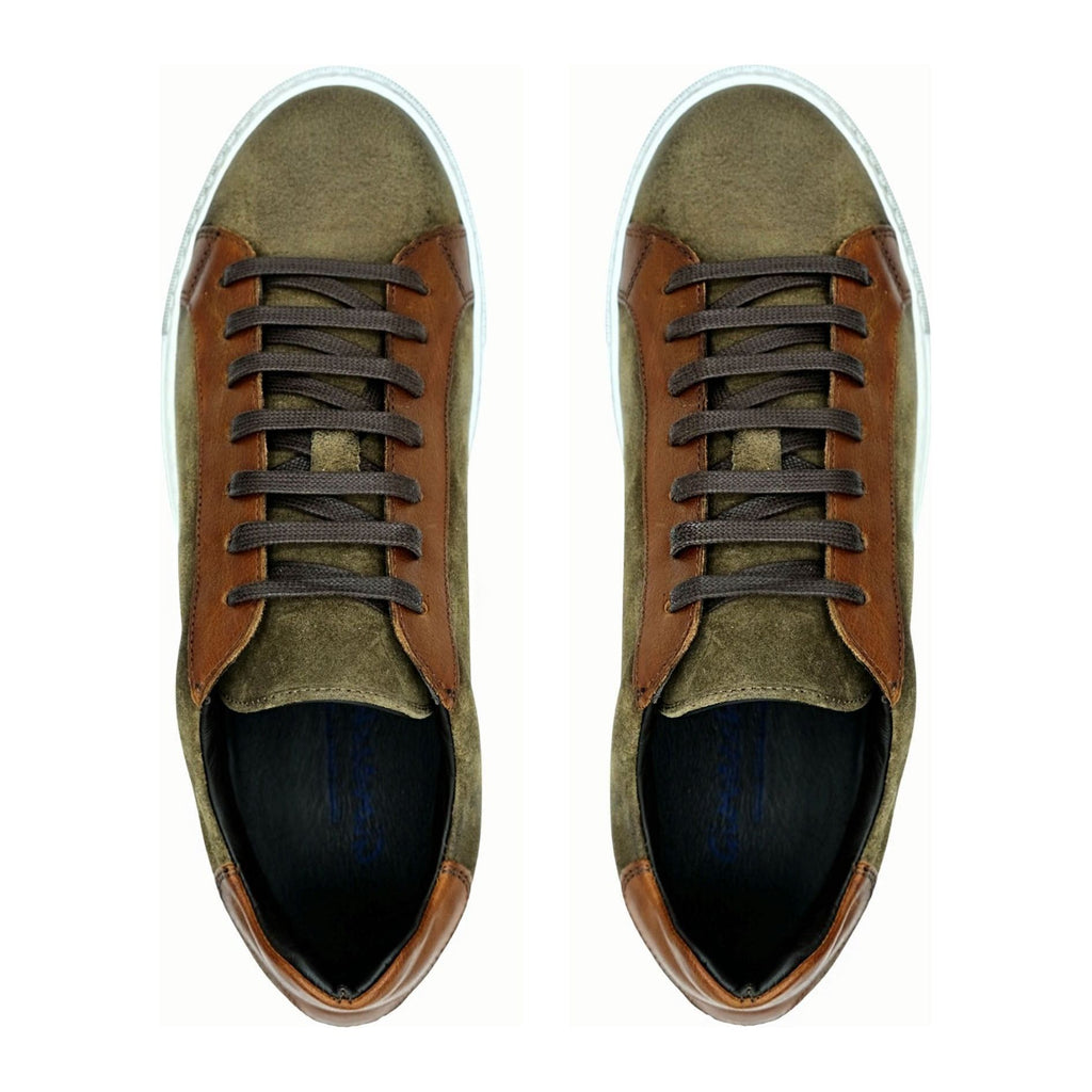 Giovacchini by Belvedere Sneakers Made In Italy Suede Rino Antique Cognac - J.Valintin Men's Wear Legend - Rino Cognac - 10