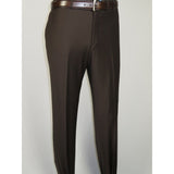 Men Suit BERLUSCONI Turkey Italian Wool 180's Portly Drop 4 Pants K255-07 Brown