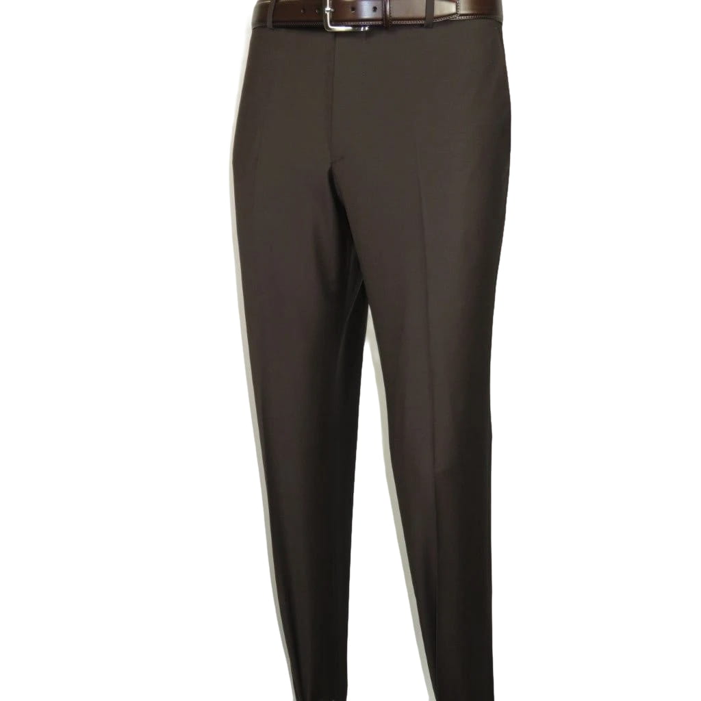 Men Suit BERLUSCONI Turkey Italian Wool 180's Portly Drop 4 Pants K255-07 Brown