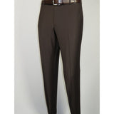 Men Suit BERLUSCONI Turkey Italian Wool 180's Portly Drop 4 Pants K255-07 Brown