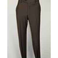 Men Suit BERLUSCONI Turkey Italian Wool 180's Portly Drop 4 Pants K255-07 Brown
