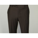 Men Suit BERLUSCONI Turkey Italian Wool 180's Portly Drop 4 Pants K255-07 Brown