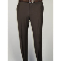 Men Suit BERLUSCONI Turkey Italian Wool 180's Portly Drop 4 Pants K255-07 Brown