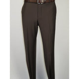 Men Suit BERLUSCONI Turkey Italian Wool 180's Portly Drop 4 Pants K255-07 Brown