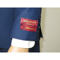 Men Suit BERLUSCONI Turkey Italian Wool 180's Single Breasted K442-12 Navy