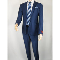 Men Suit BERLUSCONI Turkey Italian Wool 180's Single Breasted K442-12 Navy
