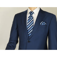 Men Suit BERLUSCONI Turkey Italian Wool 180's Single Breasted K442-12 Navy