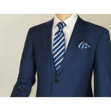 Men Suit BERLUSCONI Turkey Italian Wool 180's Single Breasted K442-12 Navy