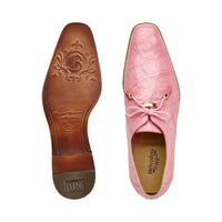 Belvedere Men's Shoes Lago Genuine Alligator Plain Toe Tassel Pink 14010