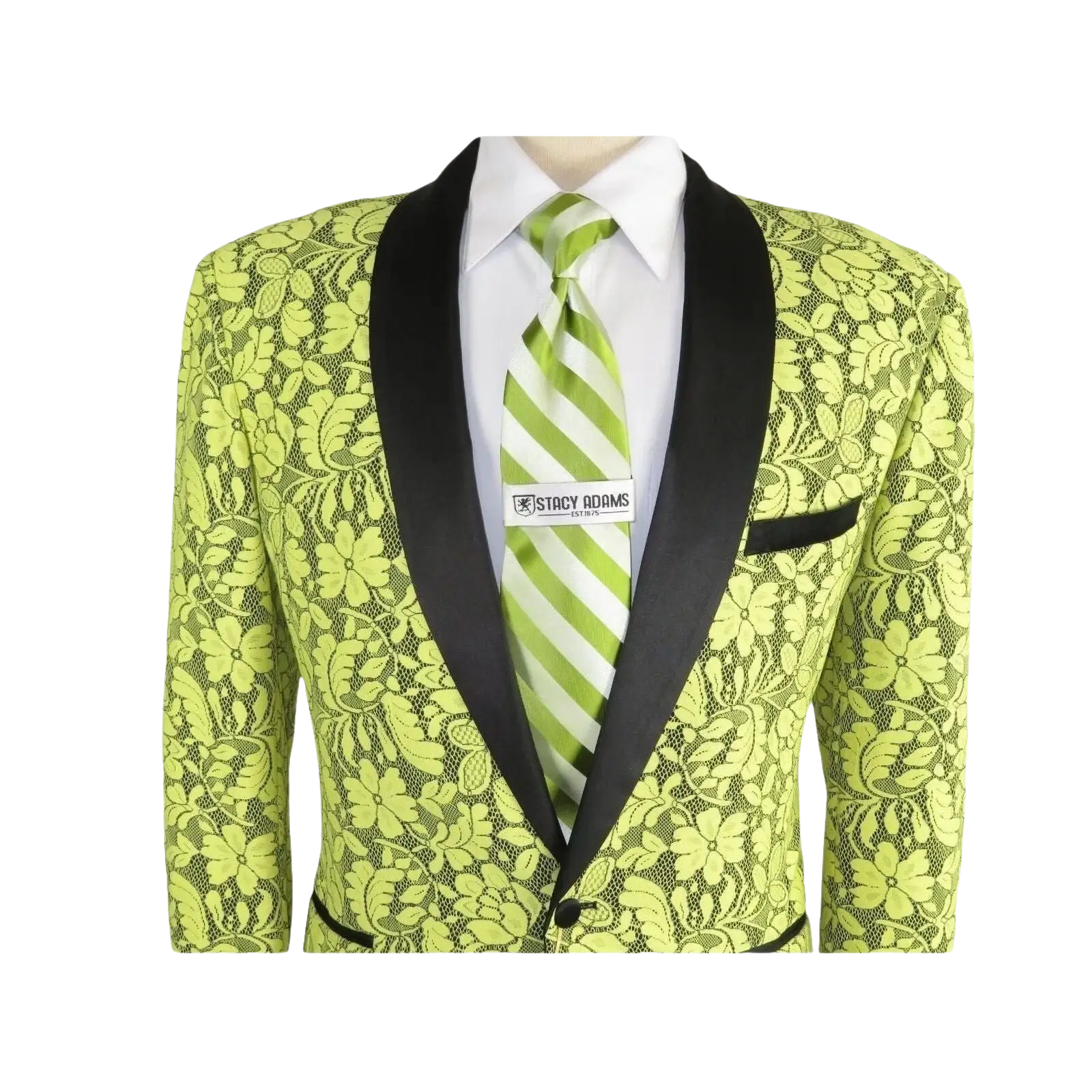 Manzini Insomnia blazer Stage Performer Formal Jacket Lace Design MZN116 Yellow - J.Valintin Men's Wear Legend - 71199