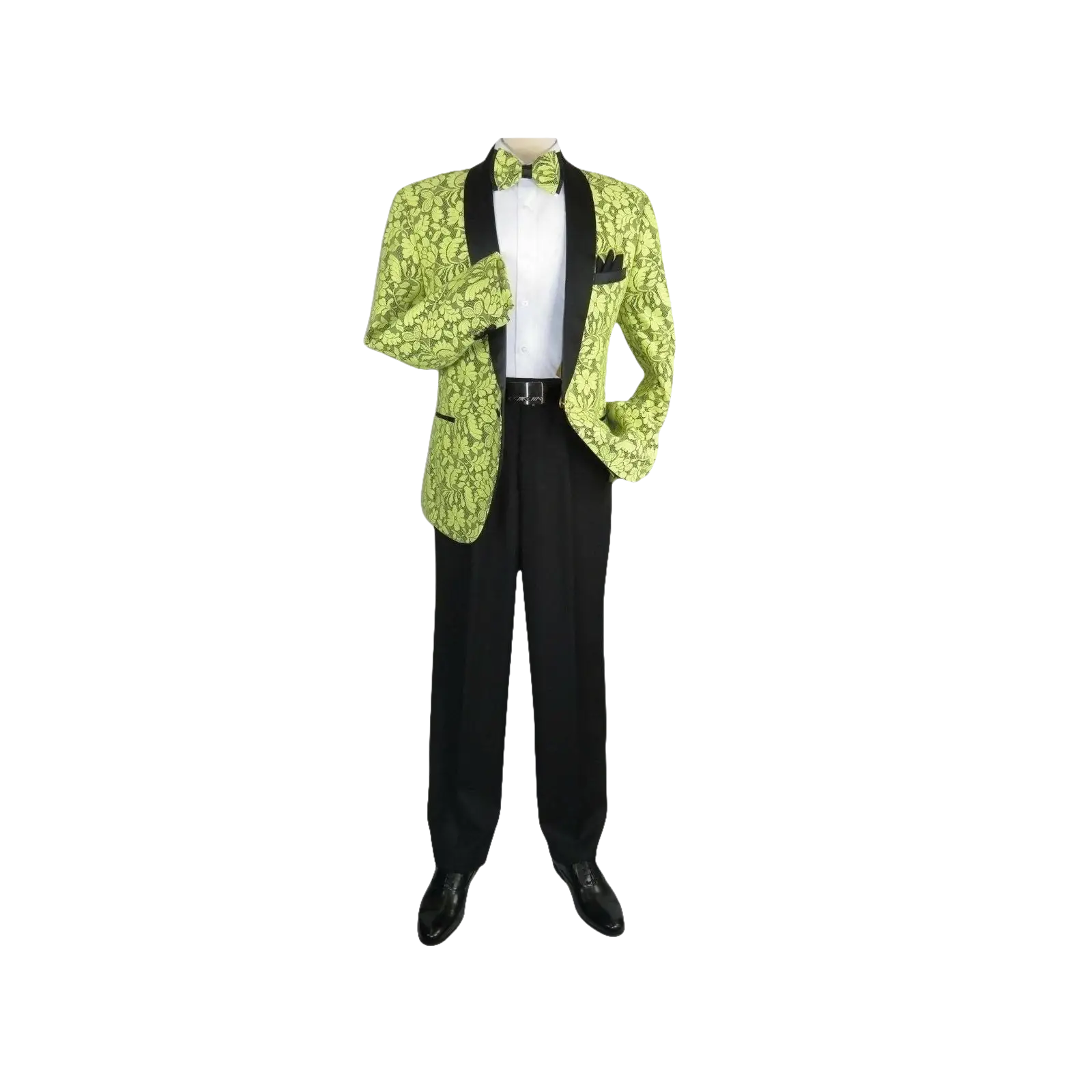 Manzini Insomnia blazer Stage Performer Formal Jacket Lace Design MZN116 Yellow - J.Valintin Men's Wear Legend - 71199