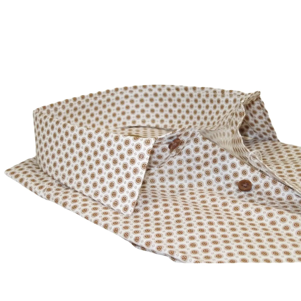 Men 100% Cotton Sports Shirt CIERO MONTERO Turkey Casual/Dress up #KZN - 43 Brown - J.Valintin Men's Wear Legend - 101110