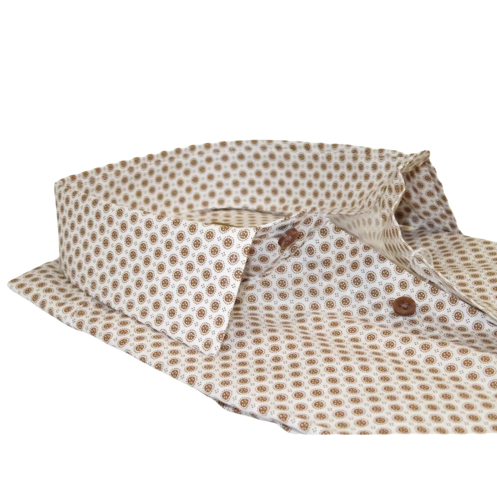Men 100% Cotton Sports Shirt CIERO MONTERO Turkey Casual/Dress up #KZN - 43 Brown - J.Valintin Men's Wear Legend - 101110