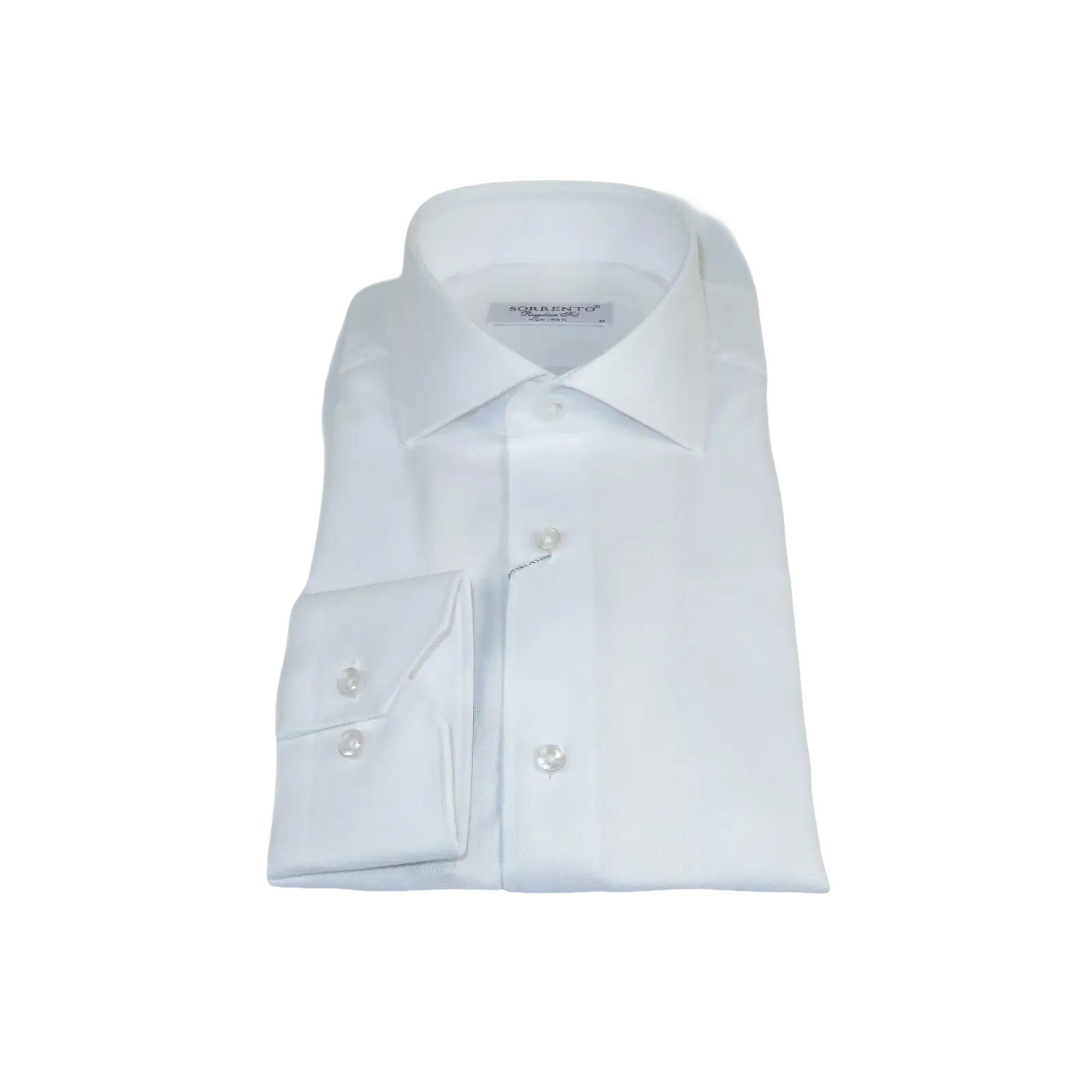 Men 100% Italian Cotton Shirt Non Iron SORRENTO Turkey Cutaway Collar 2744 White - J.Valintin Men's Wear Legend - 98726