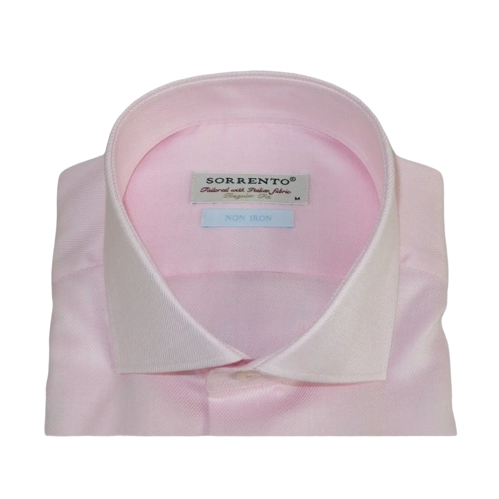 Men 100% Italian Cotton Shirt Non Iron SORRENTO Turkey Spread Collar 4470 Pink - J.Valintin Men's Wear Legend - 98722