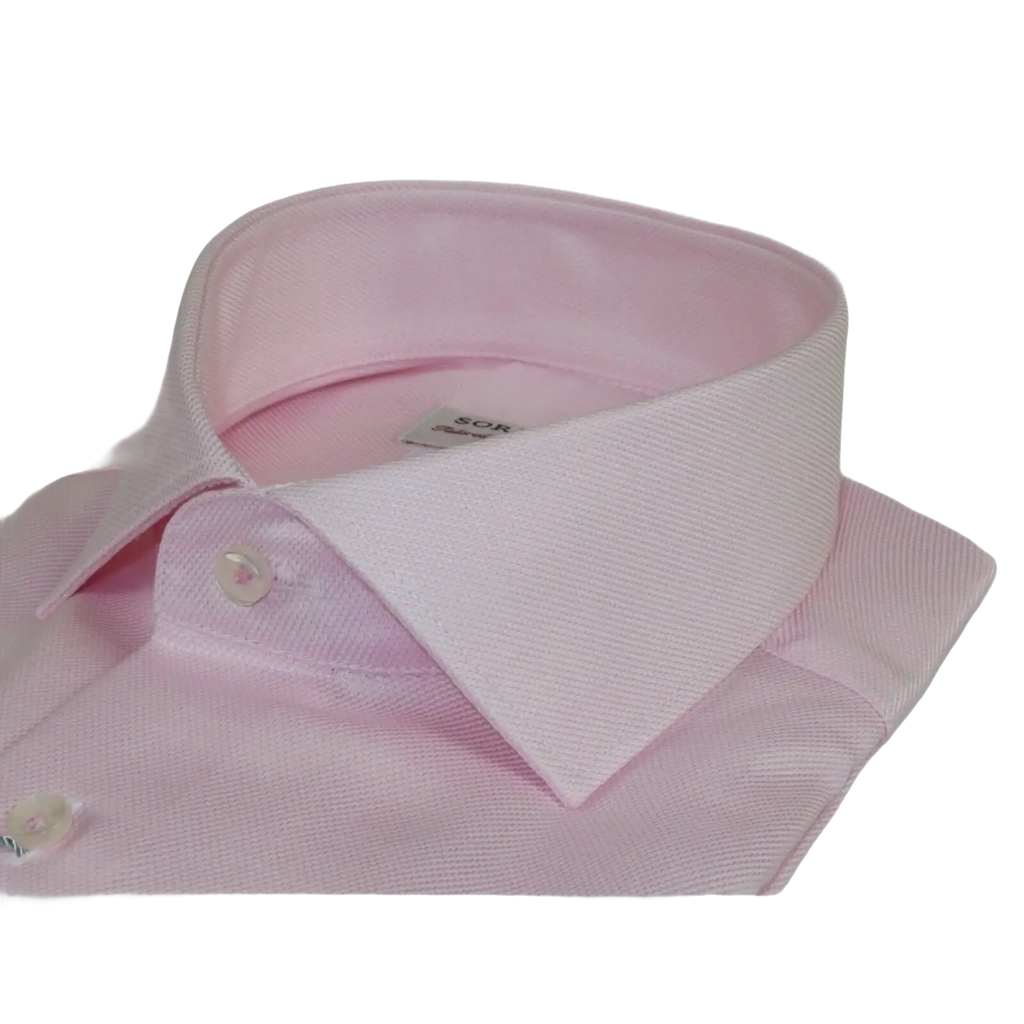 Men 100% Italian Cotton Shirt Non Iron SORRENTO Turkey Spread Collar 4470 Pink - J.Valintin Men's Wear Legend - 98722