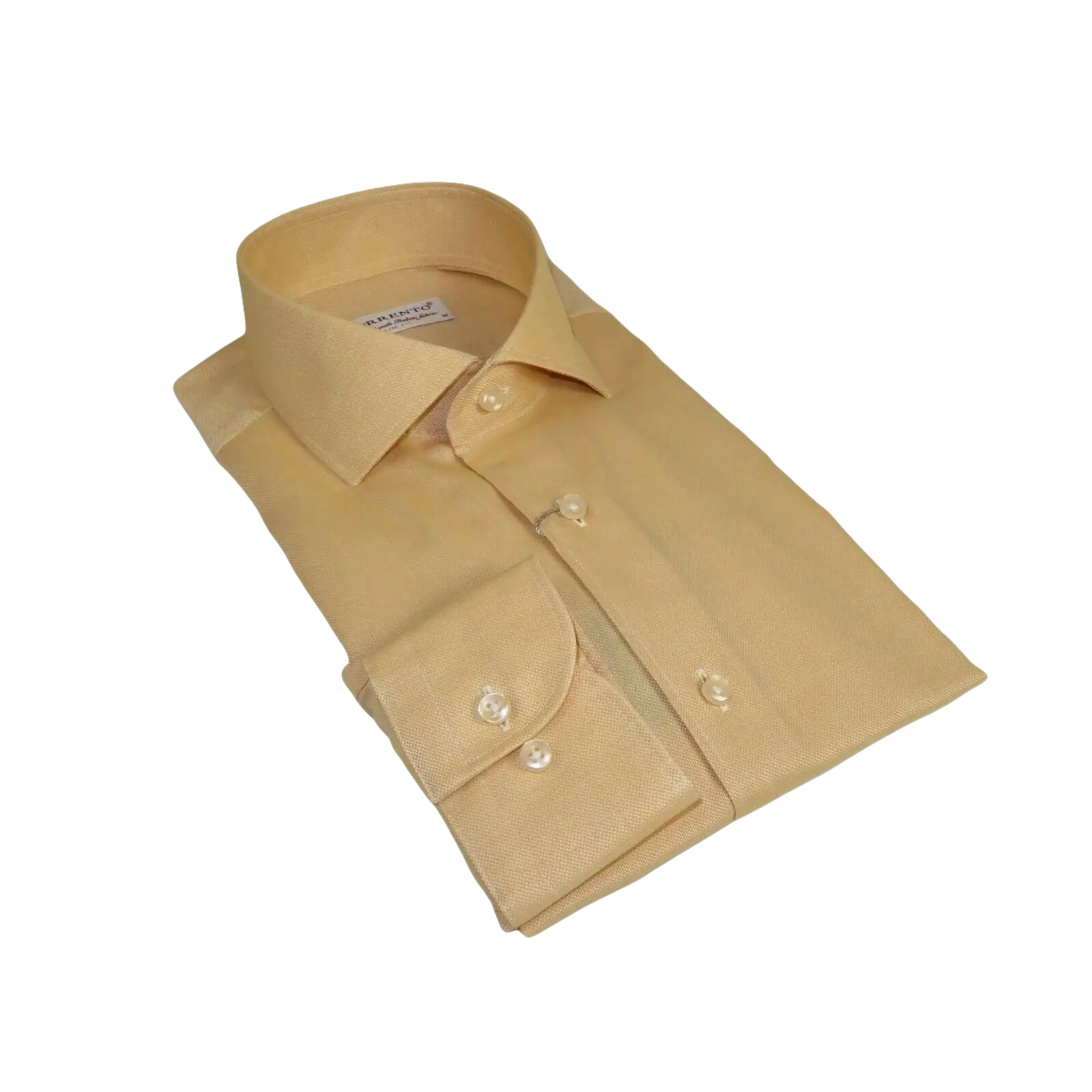 Men 100% Italian Cotton Shirt Non Iron SORRENTO Turkey Spread Collar 4902 Tan - J.Valintin Men's Wear Legend - 98710