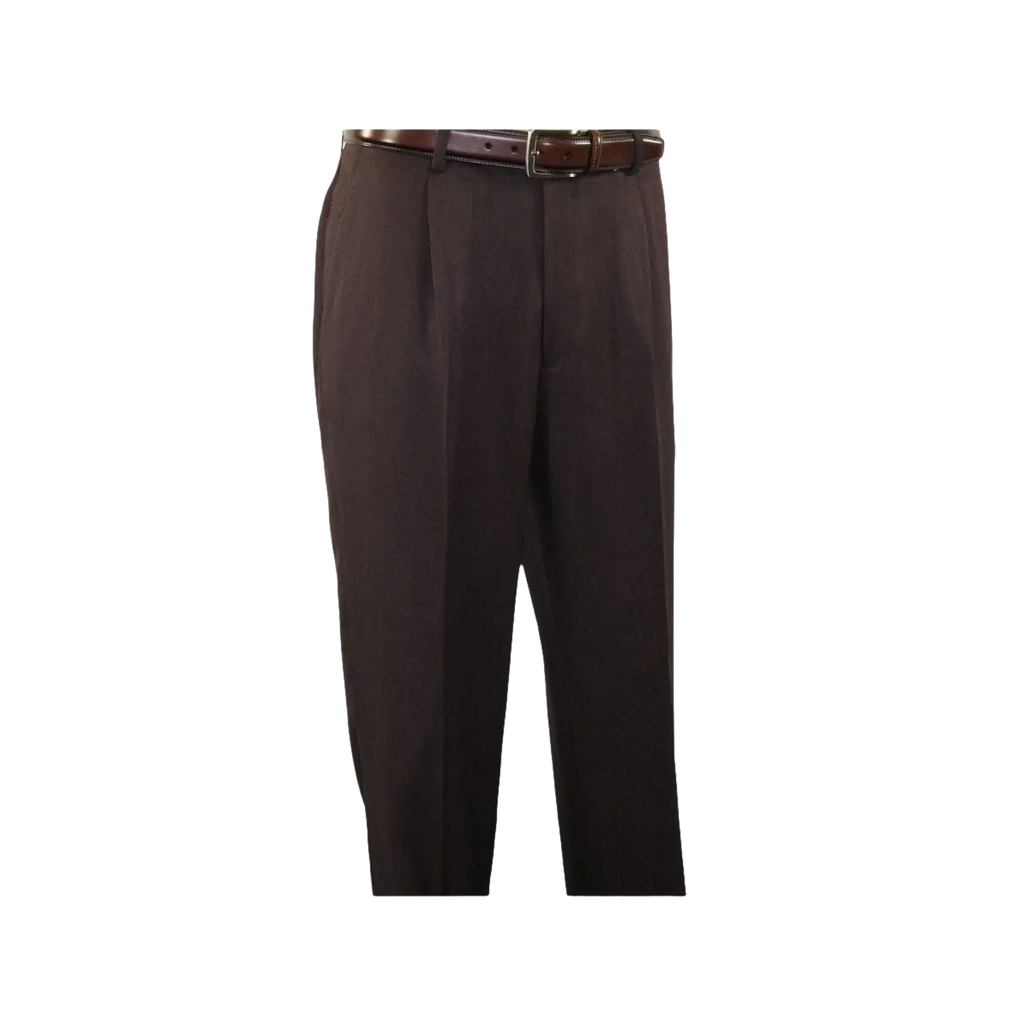 Men 2pc Walking Leisure Suit Short Sleeves By DREAMS 255 - 02 Solid Brown - J.Valintin Men's Wear Legend - 96090