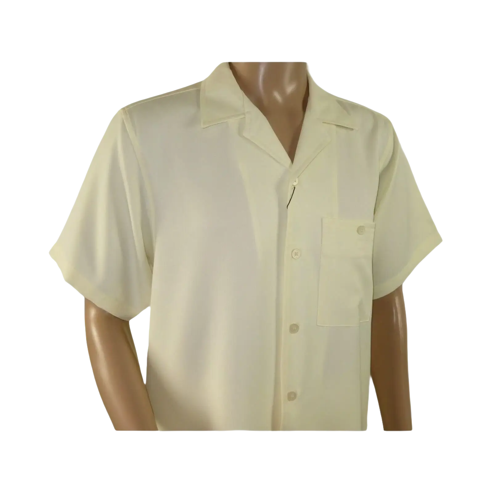 Men 2pc Walking Leisure Suit Short Sleeves By DREAMS 255 - 05 Solid Cream Ivory - J.Valintin Men's Wear Legend - 96096