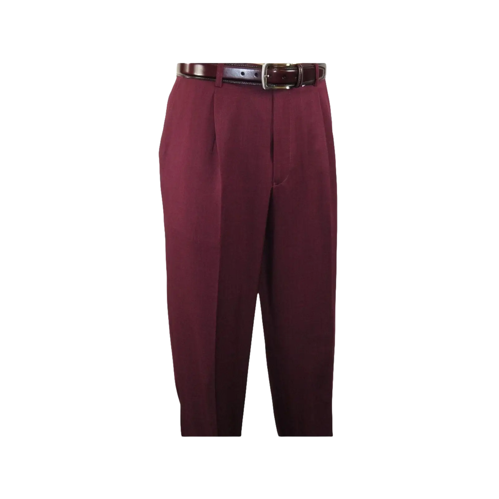Men 2pc Walking Leisure Suit Short Sleeves By DREAMS 255 - 06 Solid Burgundy - J.Valintin Men's Wear Legend - 95872