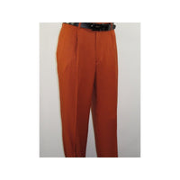 Men 2pc Walking Leisure Suit Short Sleeves By DREAMS 255 - 09 Solid Papaya - J.Valintin Men's Wear Legend - 96102