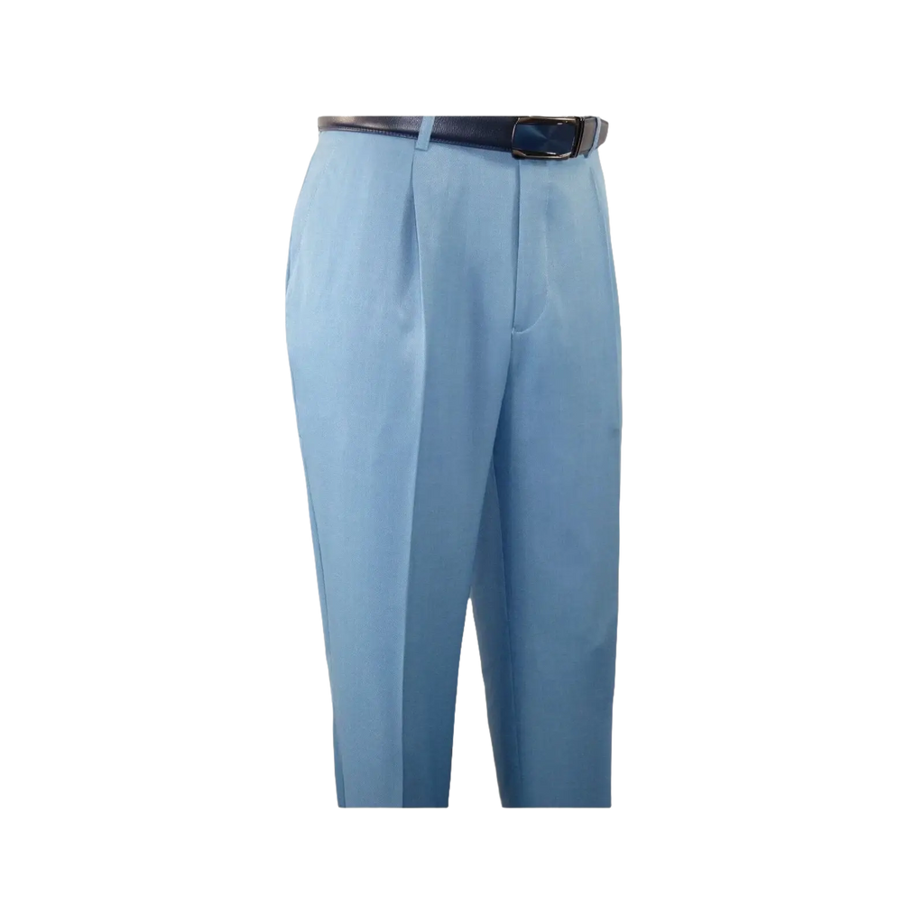 Men 2pc Walking Leisure Suit Short Sleeves By DREAMS 255 - 11 Solid Sky Blue - J.Valintin Men's Wear Legend - 96108