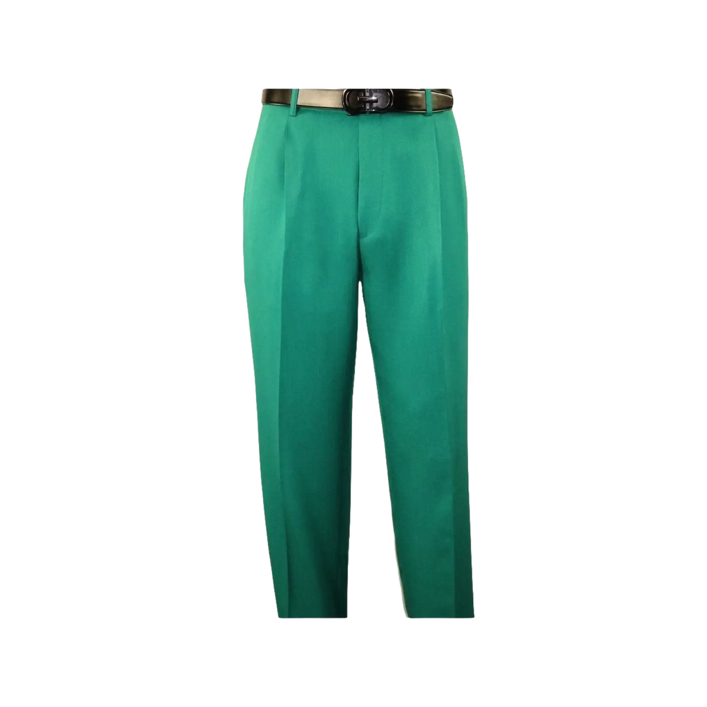 Men 2pc Walking Leisure Suit Short Sleeves By DREAMS 255 - 14 Solid Emerald green - J.Valintin Men's Wear Legend - 96114