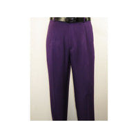 Men 2pc Walking Leisure Suit Short Sleeves By DREAMS 255 - 19 Solid Purple - J.Valintin Men's Wear Legend - 95896