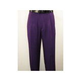 Men 2pc Walking Leisure Suit Short Sleeves By DREAMS 255 - 19 Solid Purple - J.Valintin Men's Wear Legend - 95896