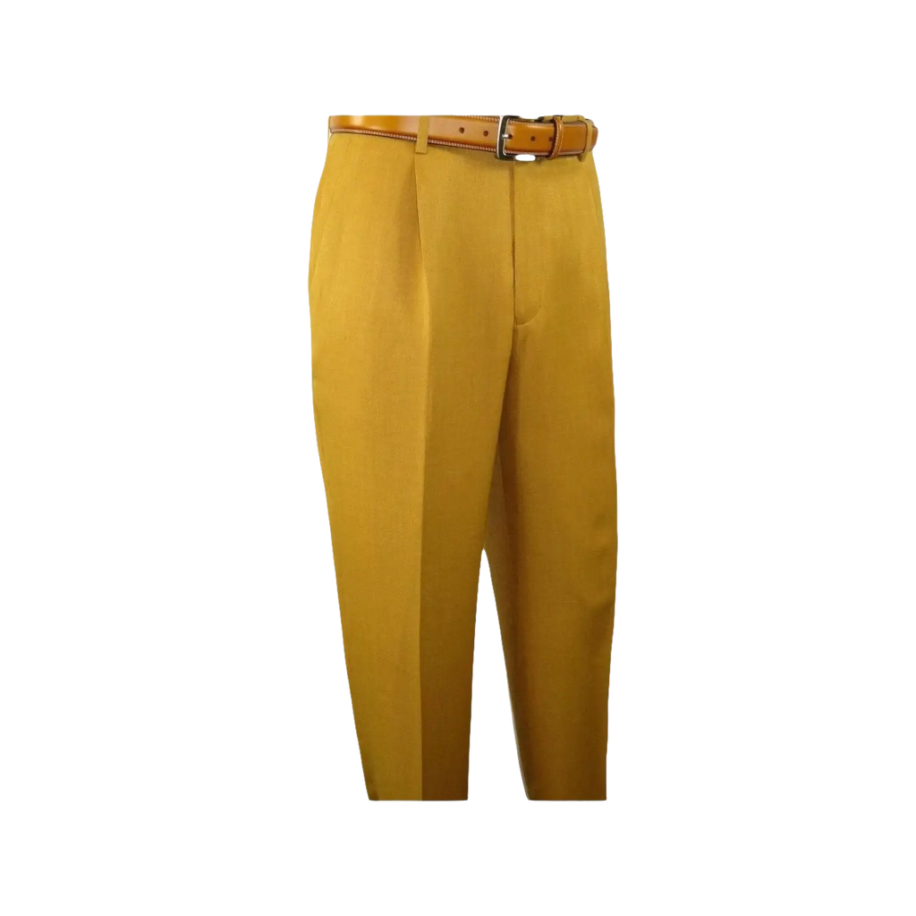 Men 2pc Walking Leisure Suit Short Sleeves By DREAMS 255 - 27 Solid Mustard - J.Valintin Men's Wear Legend - 95914