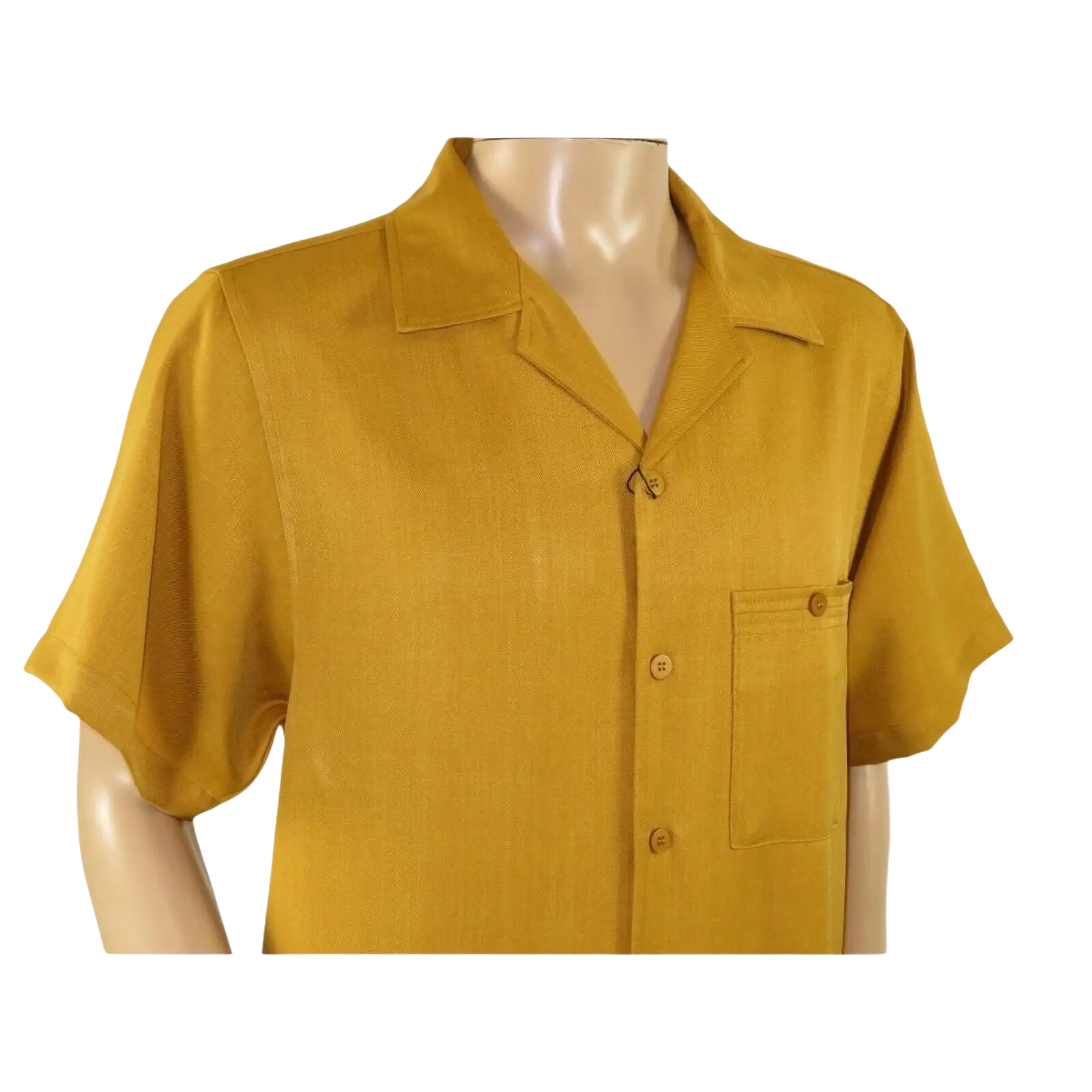Men 2pc Walking Leisure Suit Short Sleeves By DREAMS 255 - 27 Solid Mustard - J.Valintin Men's Wear Legend - 95914