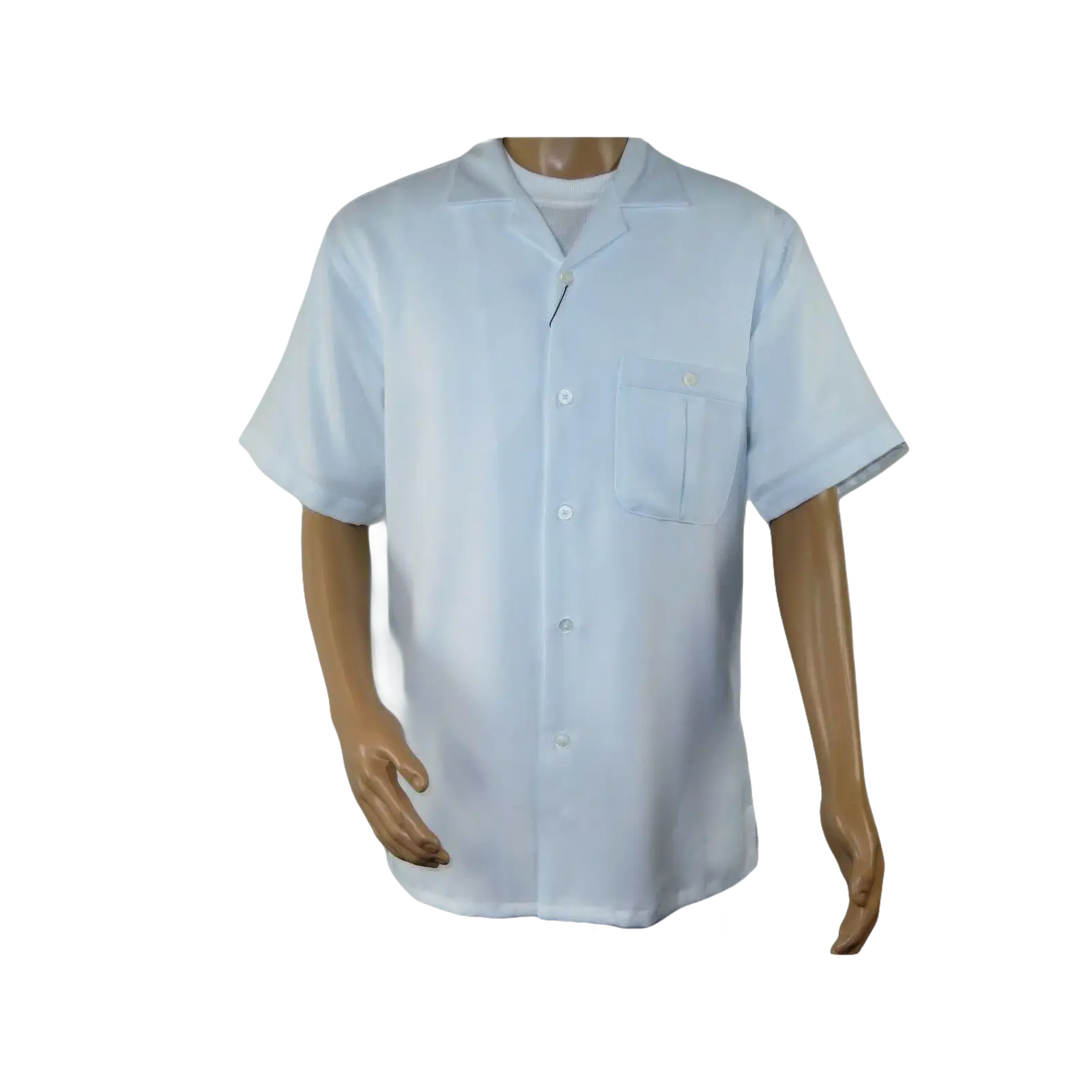 Men 2pc Walking Leisure Suit Short Sleeves By DREAMS 256 Solid White New - J.Valintin Men's Wear Legend - 24601
