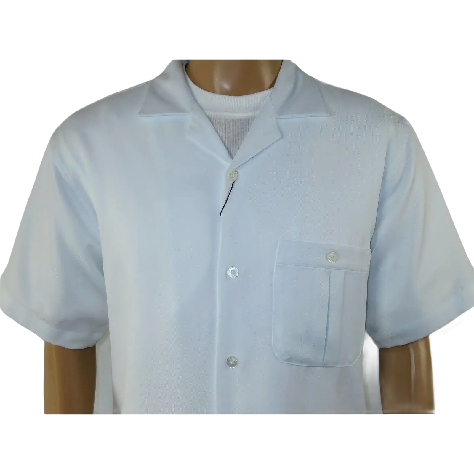 Men 2pc Walking Leisure Suit Short Sleeves By DREAMS 256 Solid White New - J.Valintin Men's Wear Legend - 24601
