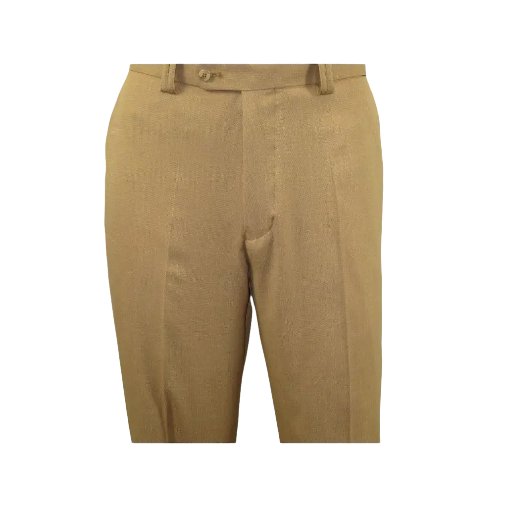 Men 2pc Walking Leisure Suit Short Sleeves By DREAMS Checker 282 - 03 Tan - J.Valintin Men's Wear Legend - 282 - 03 Tan - M