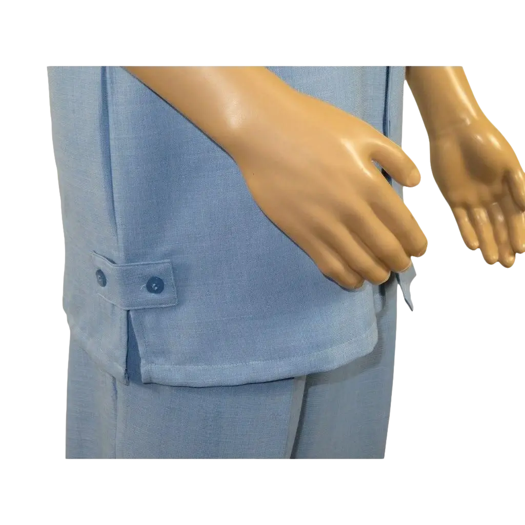 Men 2pc Walking Leisure Suit Short Sleeves By DREAMS Fancy 277 - 11 Ocean Blue - J.Valintin Men's Wear Legend - 277 - 11 Ocean - M