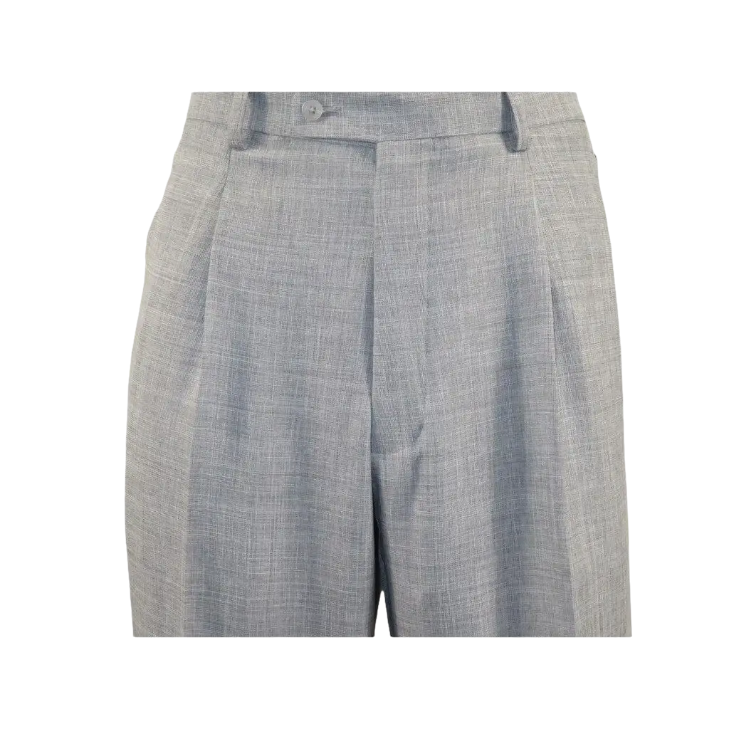 Men 2pc Walking Leisure Suit Short Sleeves By DREAMS Fancy 277 - 35 Steel Gray - J.Valintin Men's Wear Legend - 277 - 35 Steel - M