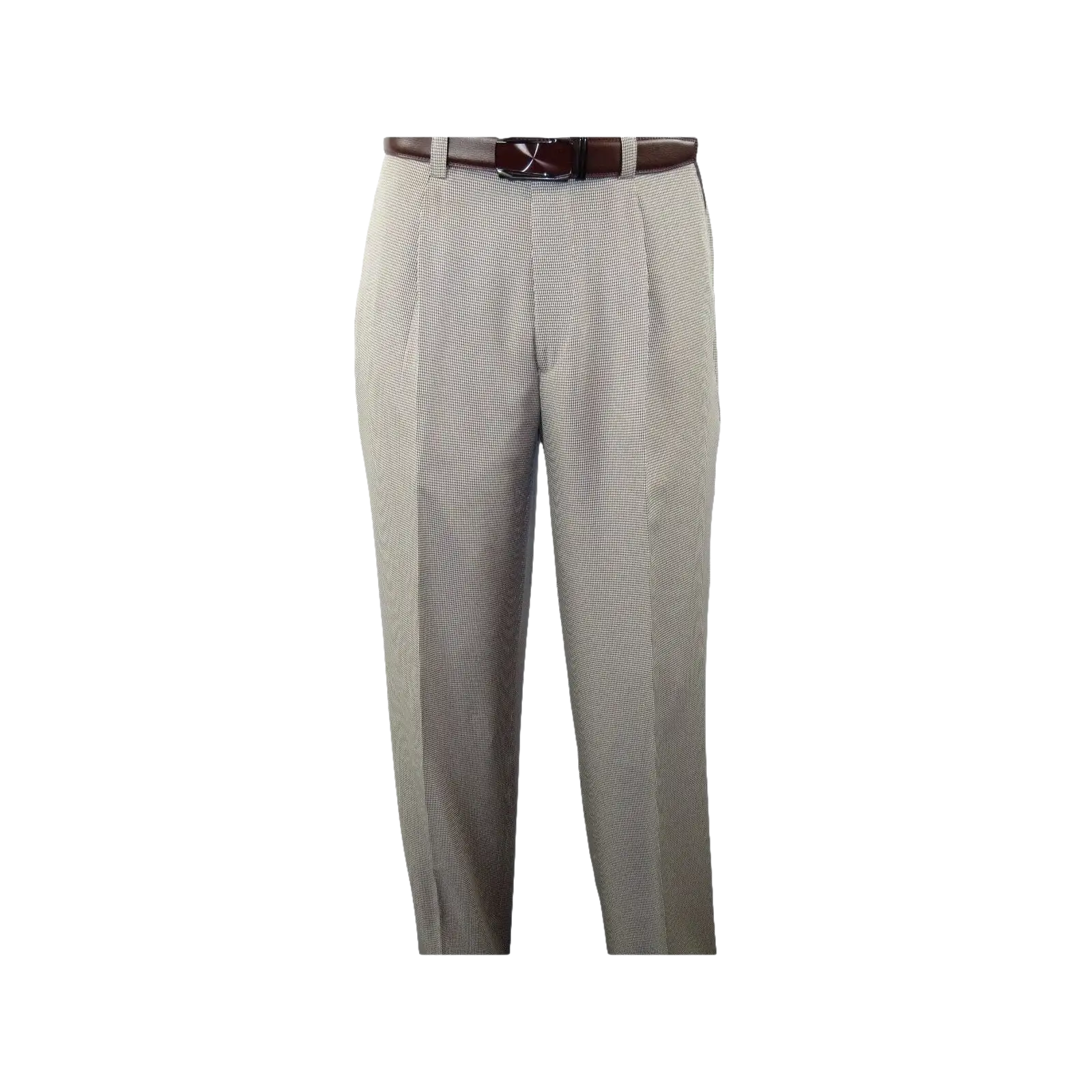 Men 2pc Walking Leisure Suit Short Sleeves DREAMS 263 - 12 Brown Tan Salt Pepper - J.Valintin Men's Wear Legend - 96122