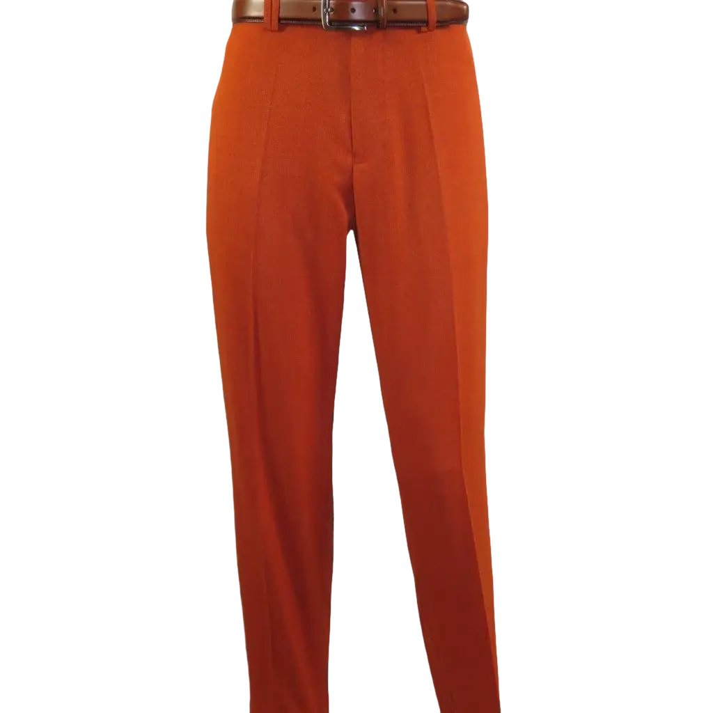Men 2pc Walking Leisure Suit Short Sleeves DREAMS Checker 282 - 09 Papaya Rust - J.Valintin Men's Wear Legend - 282 - 09 Papaya - M