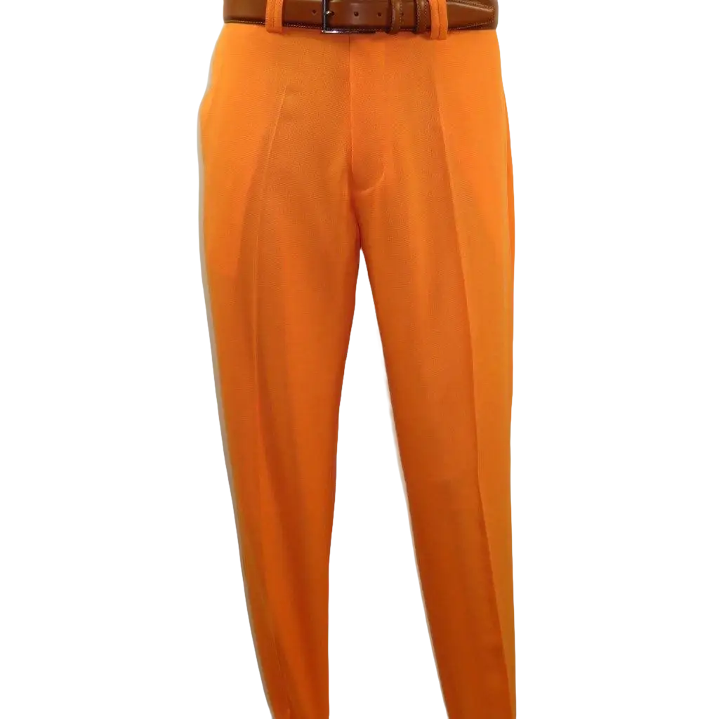 Men 2pc Walking Leisure Suit Short Sleeves DREAMS Checker 282 - 18 Orange - J.Valintin Men's Wear Legend - 282 - 18 Orange - M