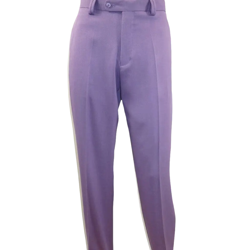 Men 2pc Walking Leisure Suit Short Sleeves DREAMS Checker 282 - 19 Lavender - J.Valintin Men's Wear Legend - 282 - 19 Lavender - M