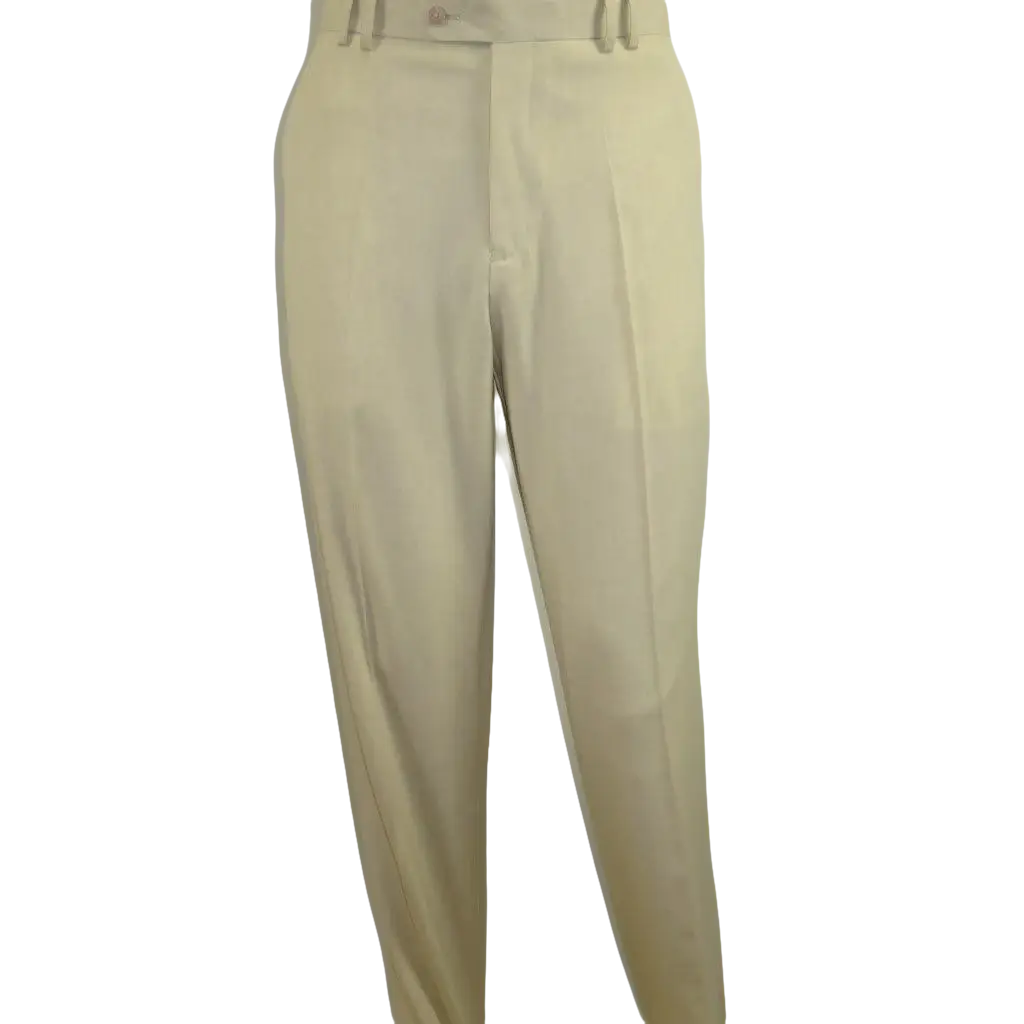 Men 2pc Walking Leisure Suit Short Sleeves DREAMS Plaid Satin 253 - 13 Sand - J.Valintin Men's Wear Legend - 253 - 13 Sand - M