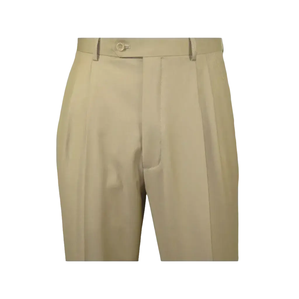 Men Apollo King Band Collarless Church Suit Mandarin 5 Hidden Buttons AG57 Tan - J.Valintin Men's Wear Legend - AG57 - Tan - 38R