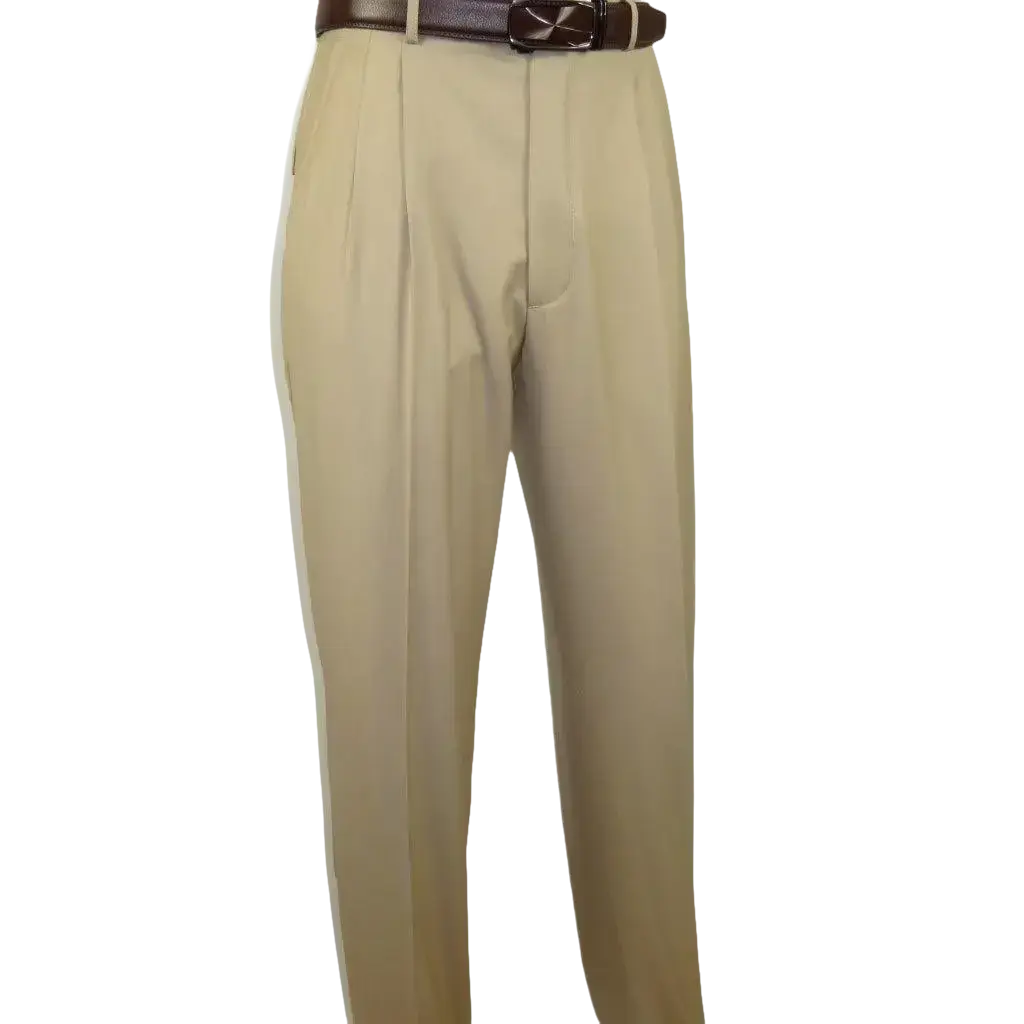 Men Apollo King Band Collarless Church Suit Mandarin 5 Hidden Buttons AG57 Tan - J.Valintin Men's Wear Legend - AG57 - Tan - 38R