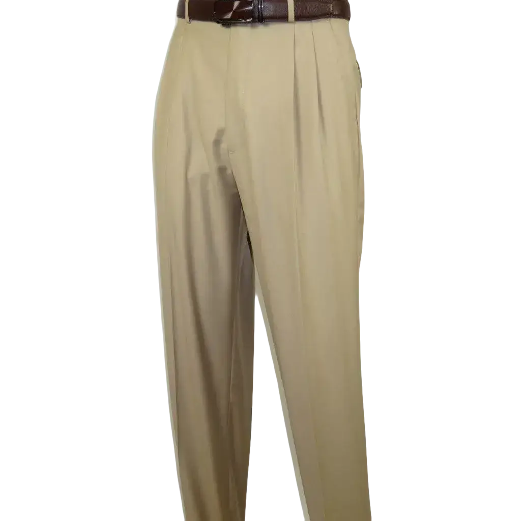Men Apollo King Band Collarless Church Suit Mandarin 5 Hidden Buttons AG57 Tan - J.Valintin Men's Wear Legend - AG57 - Tan - 38R