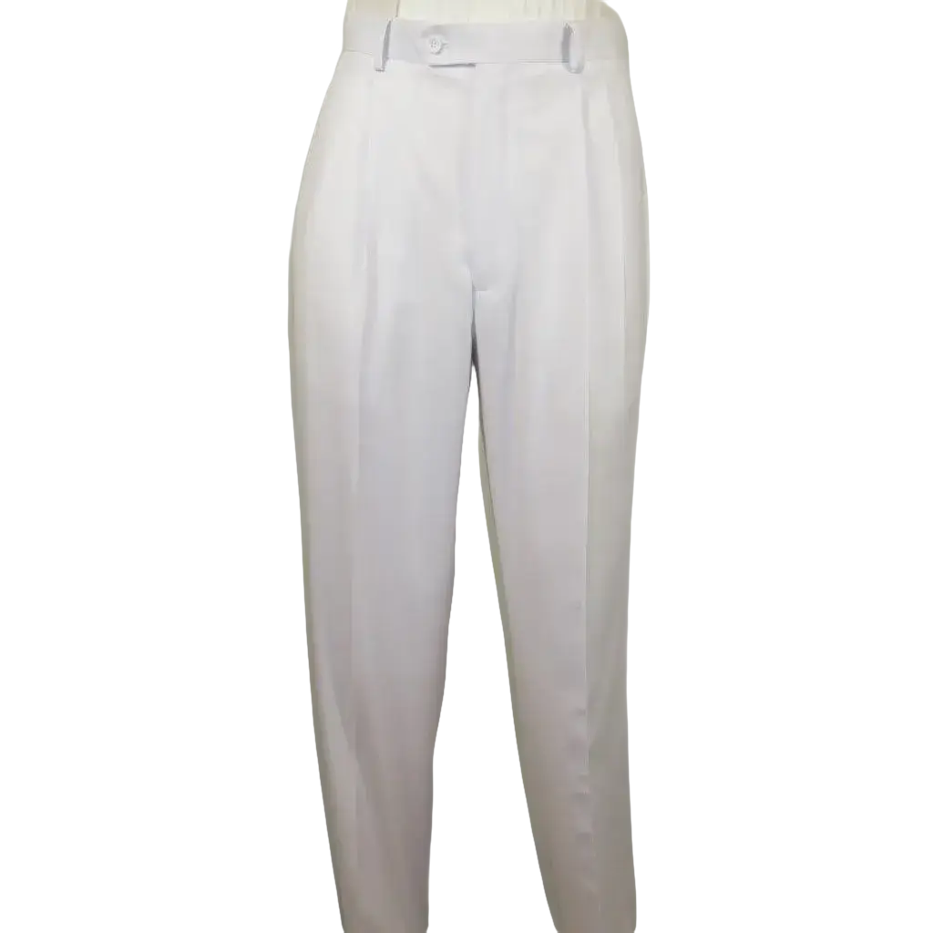 Men Apollo King Band Collarless Church Suit Mandarin 5 Hidden Buttons AG58 White - J.Valintin Men's Wear Legend - AG58 - White - 38R